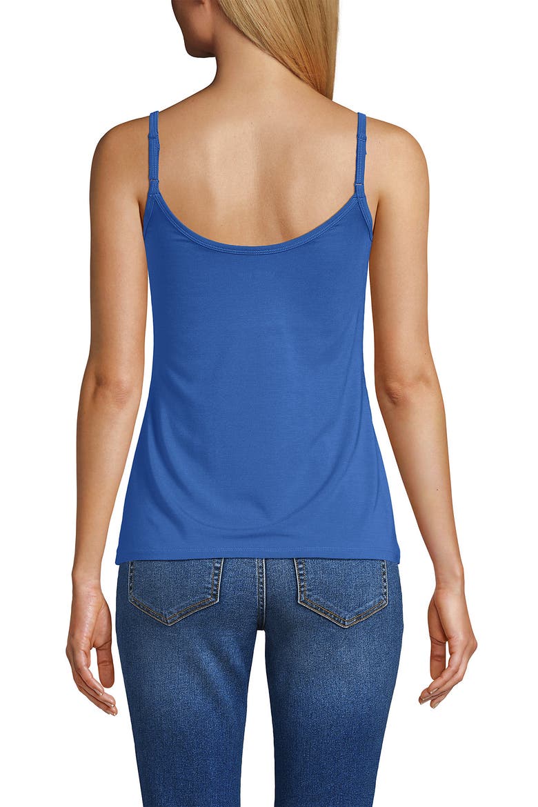 Cooling V-neck Camisole, Alternate, color, Muted Cobalt Blue