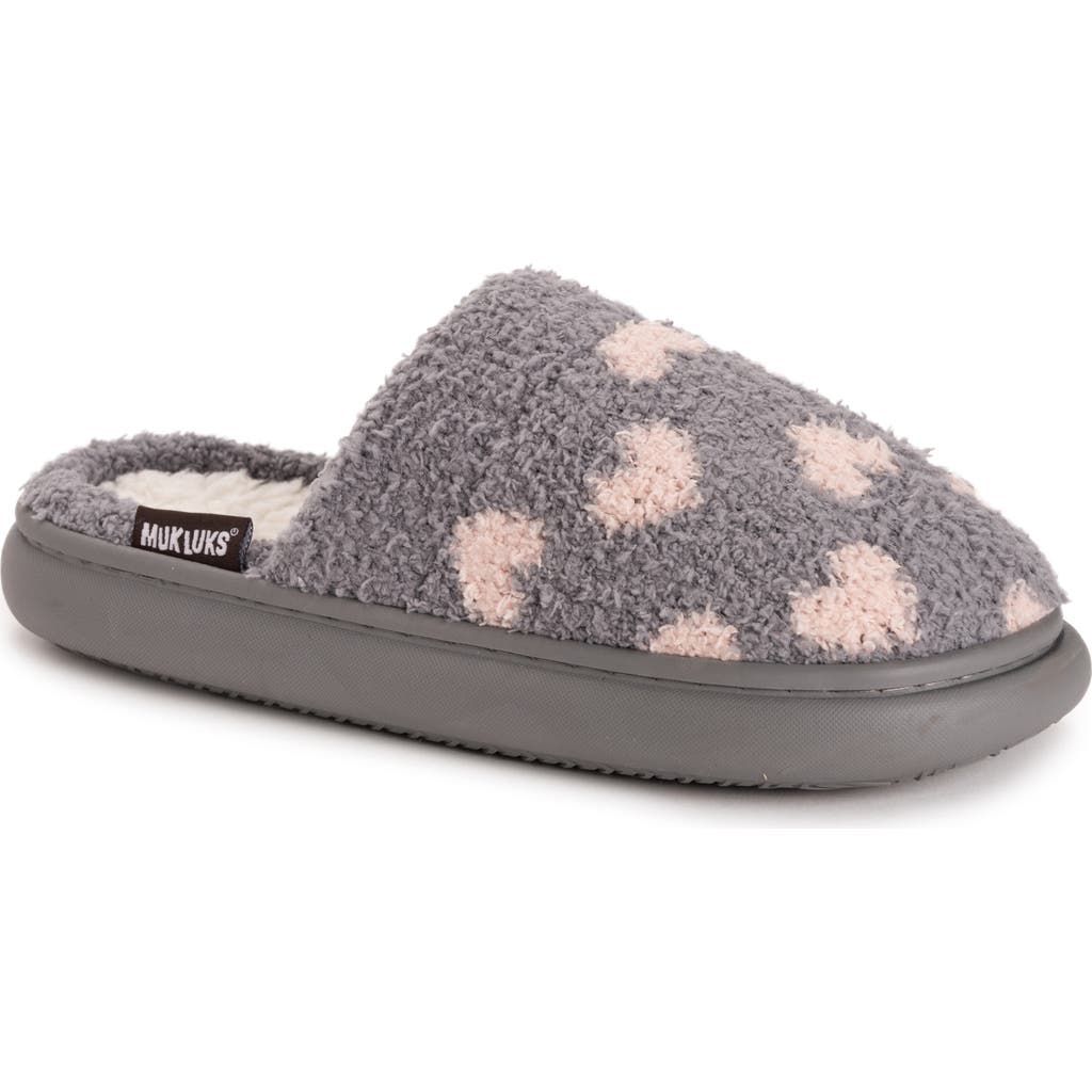 Muk Luks Cori Faux Shearling Scuff Slipper In Multi