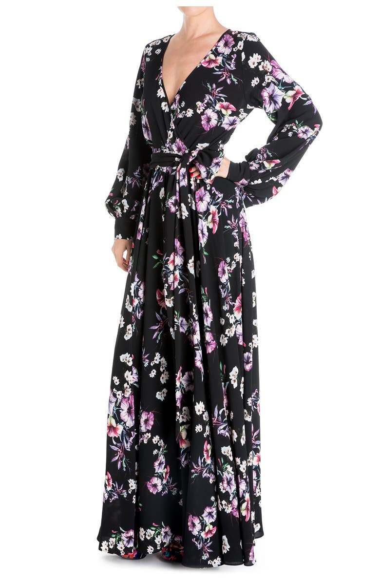 MEGHAN LA Lilypad Floral Maxi Dress, Alternate, color,