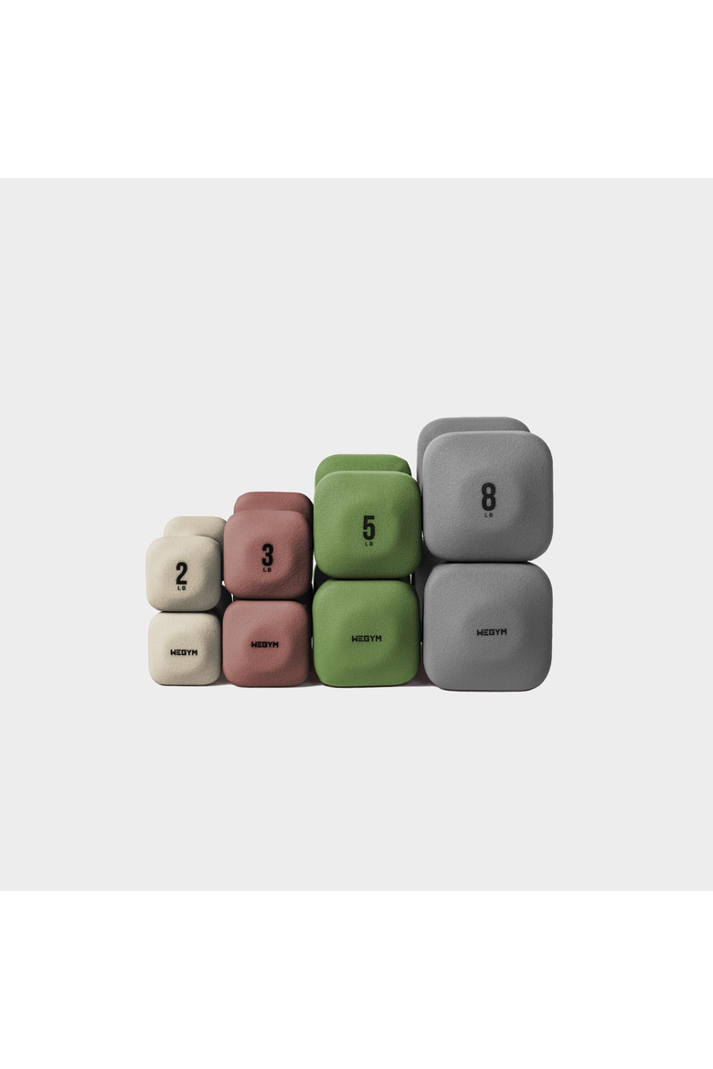 SafeGrip Dumbbells Lower Set - 2, 3, 5, 8 lbs, Main, color, Multicolored