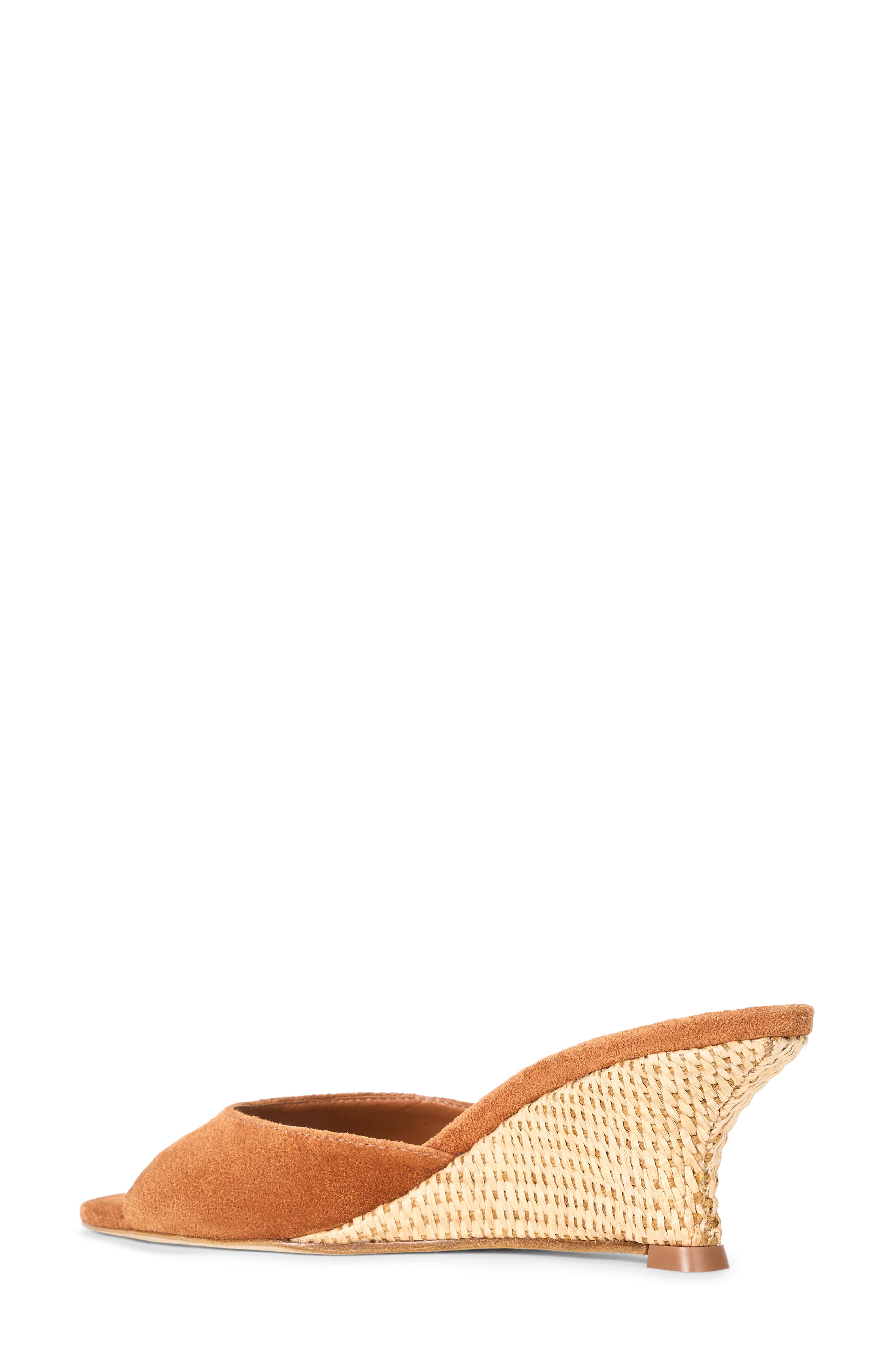 STAUD Brigitte Wedge Slide Sandal, Alternate, color, Tabac/ Natural