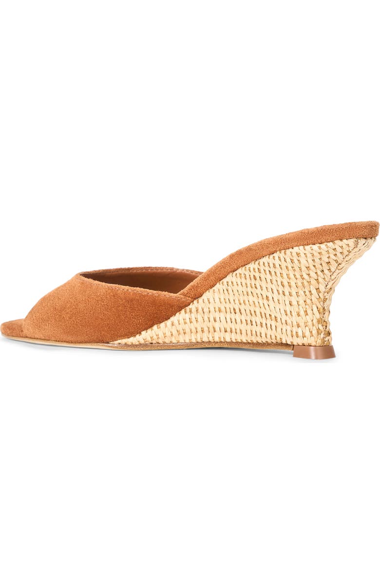 STAUD Brigitte Wedge Slide Sandal, Alternate, color, Tabac/ Natural