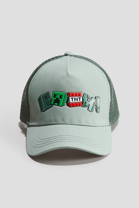 Motif-detail Trucker Cap