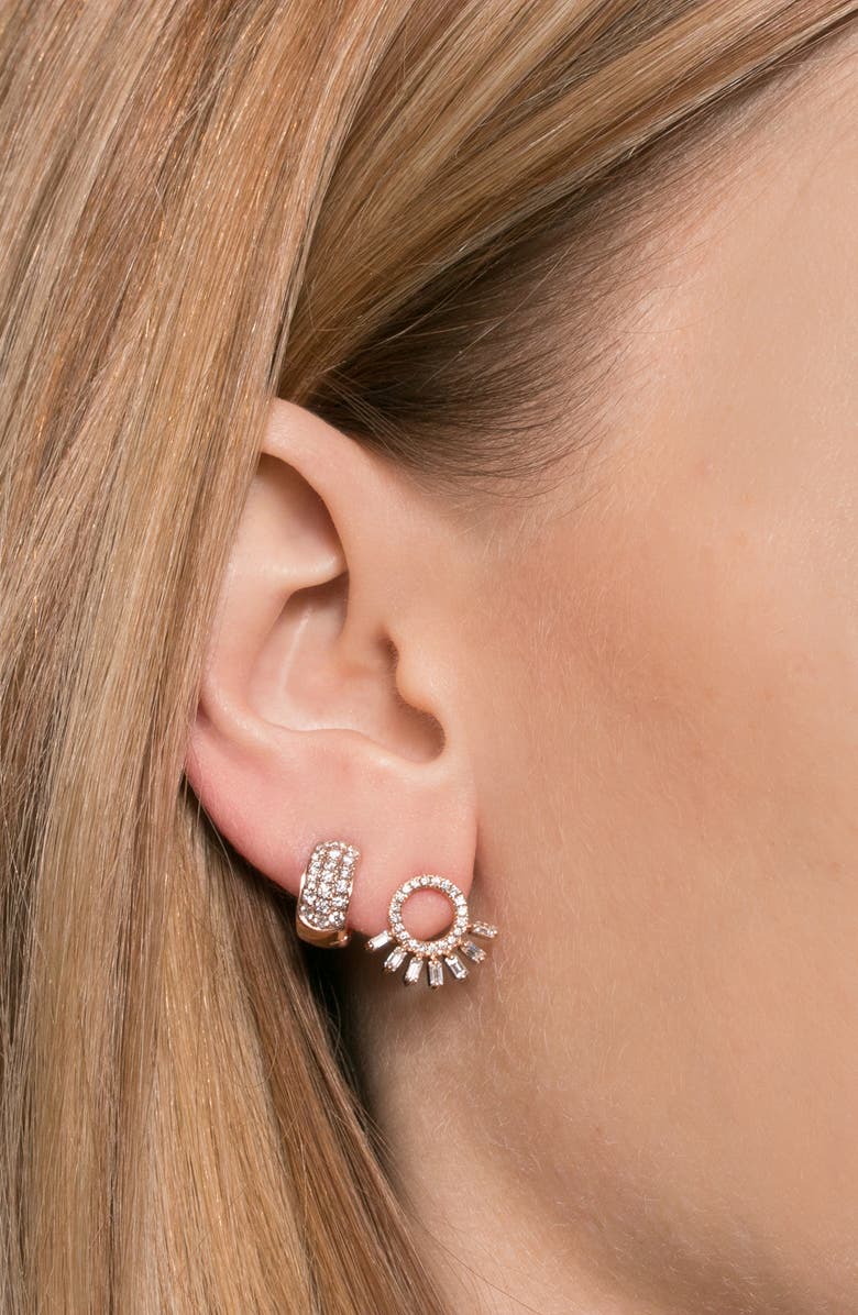 Dana Rebecca Designs Mini Diamond Hoop Earrings, Alternate, color, 