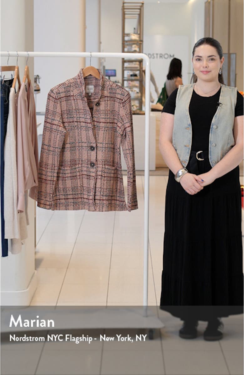 Plaid Knit Cotton Jacket, sales video thumbnail