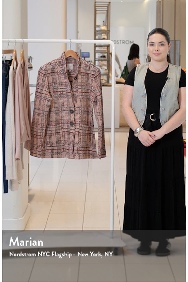 Plaid Knit Cotton Jacket video