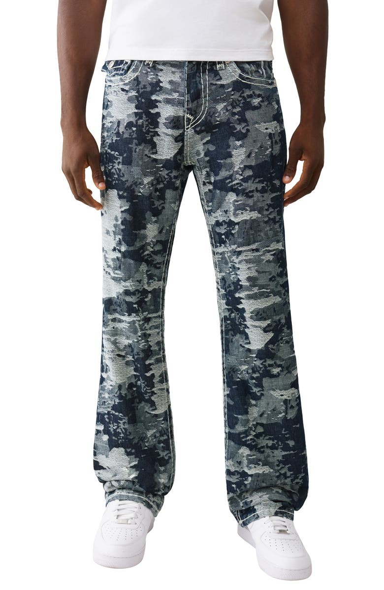 True Religion Billy Super T Jacquard Relaxed Bootcut Jeans, Main, color, Body Rinse