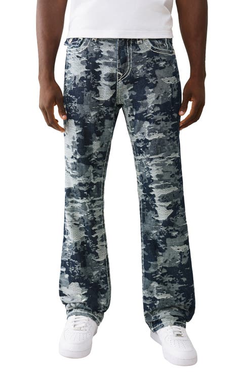 Billy Super T Jacquard Relaxed Bootcut Jeans (Body Rinse) (Regular & Big)