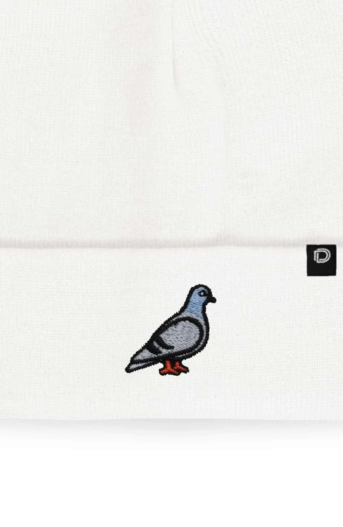 Dalix Pigeon Beanie Cap In White