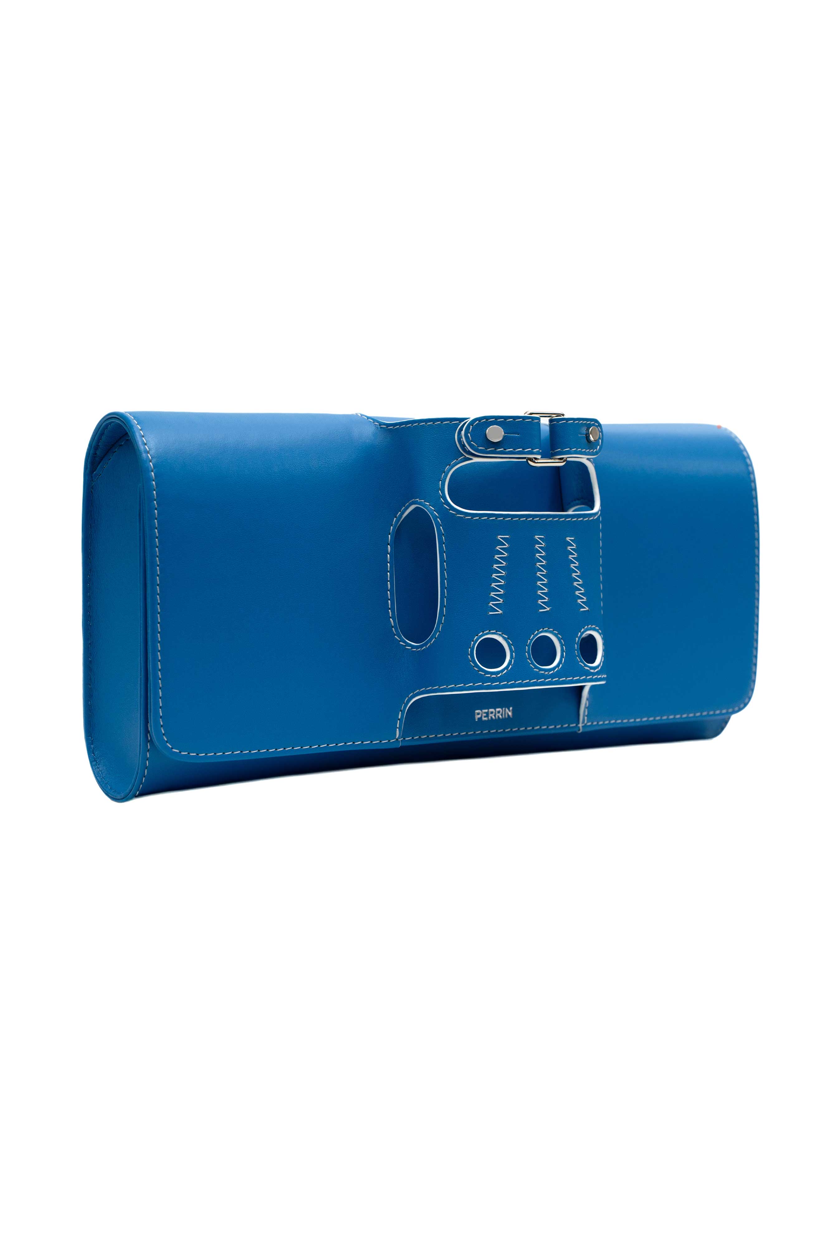 PERRIN PARIS Le Cabriolet Clutch Azur, Alternate, color, Azur / White