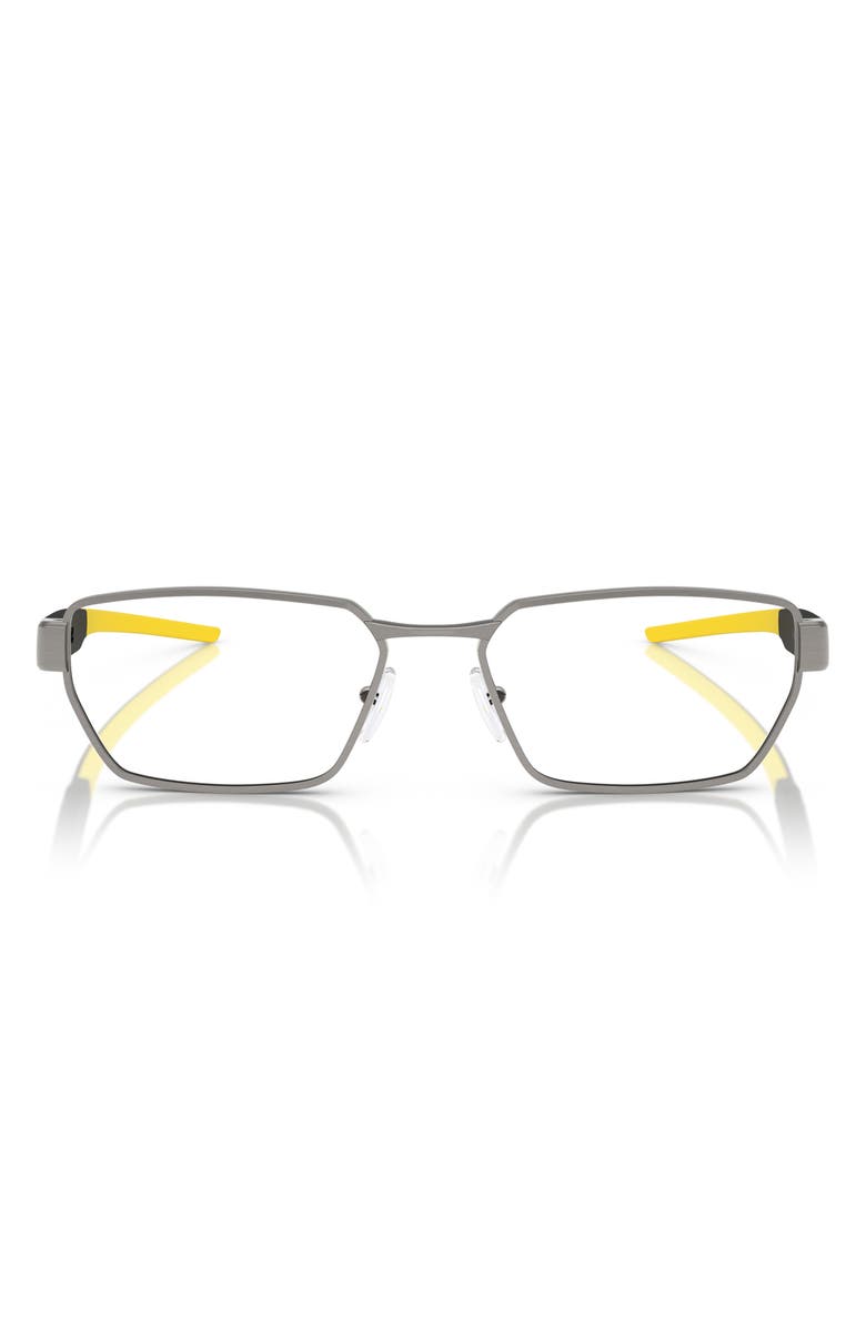 Scuderia Ferrari 55mm Irregular Optical Glasses, Main, color, Gunmetal