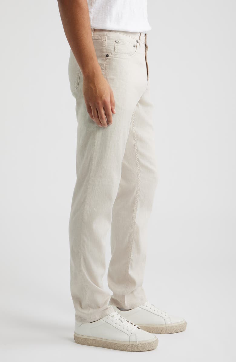 Bugatchi Straight Leg Five Pocket Pants, Alternate, color, Almond