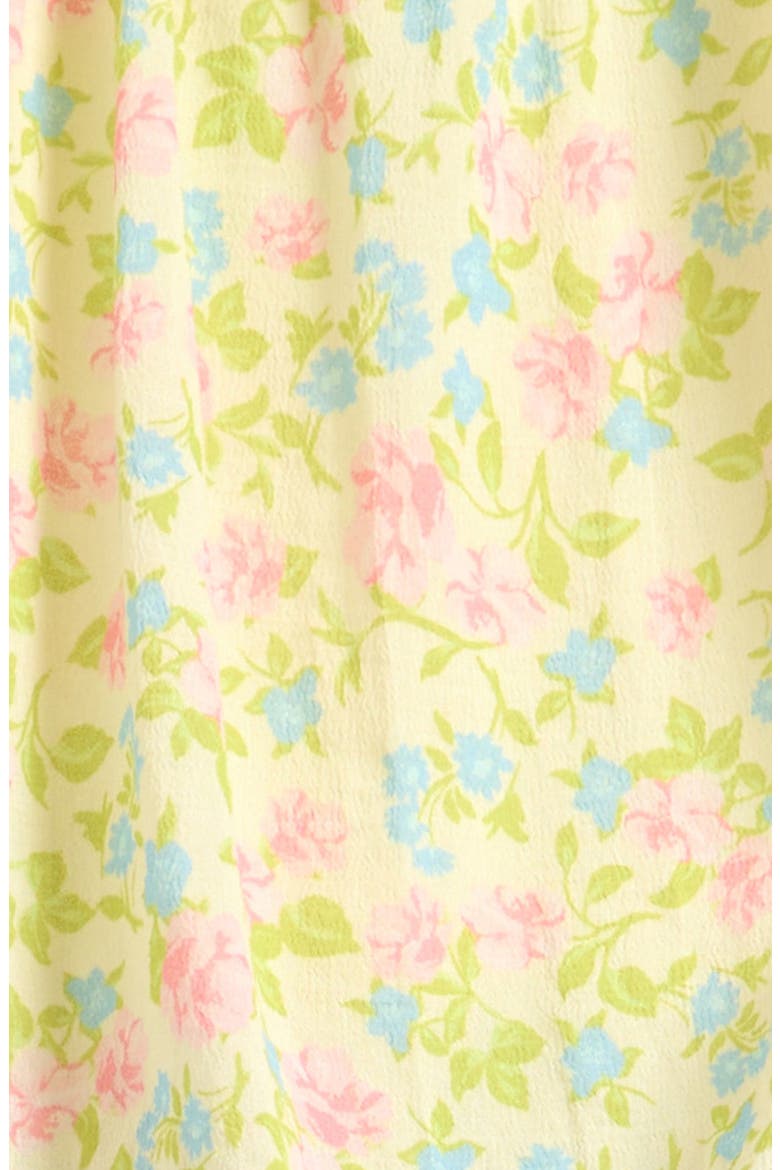 Kids' Floral Gauze Bubble Hem Top, Alternate, color, COMING UP ROSES
