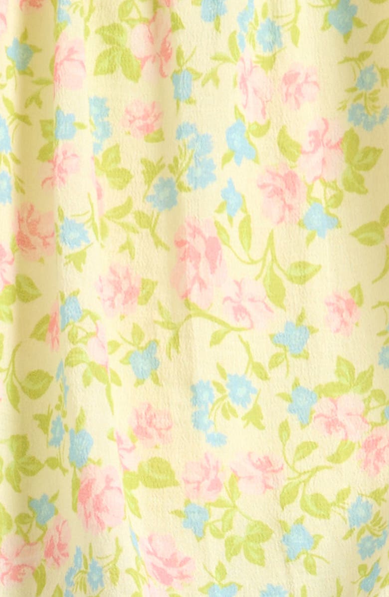 TENLY Kids' Floral Gauze Bubble Hem Top, Alternate, color, Coming Up Roses