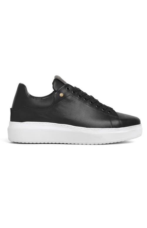 Stinaa.j Sneakers In Black Leather White Sole