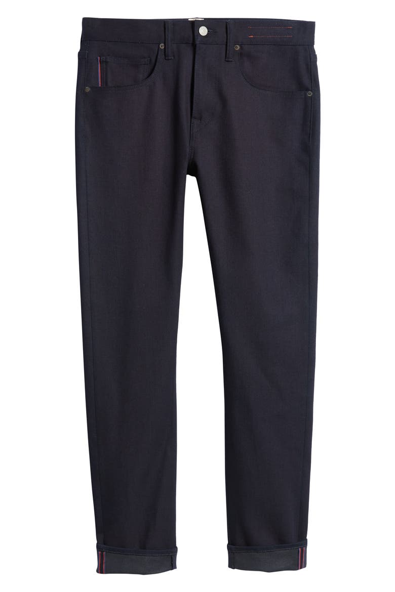 The Scissors Slim Tapered 10.5-Ounce Stretch Selvedge Jeans, Alternate, color, INDIGO BLA