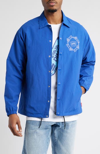 Icecream Coach's Nylon Jacket In Blue