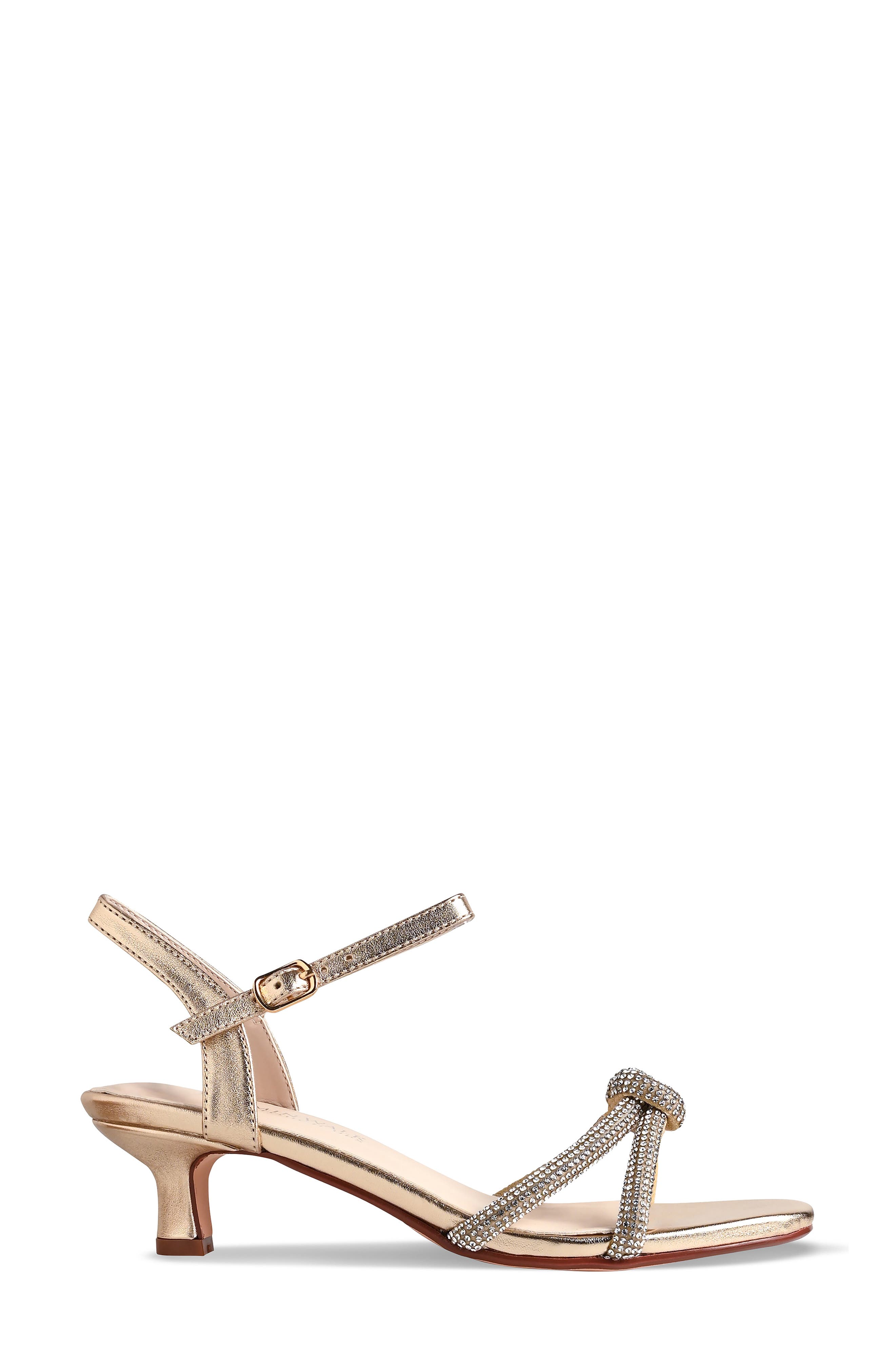Talulah Kitten Heel Sandal, Alternate, color, GOLD
