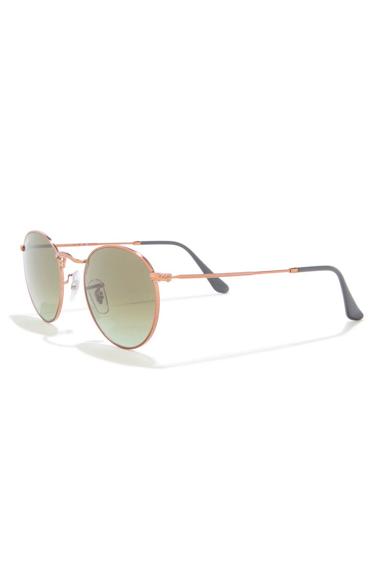 47mm Gradient Round Sunglasses, Alternate, color, TAUPE