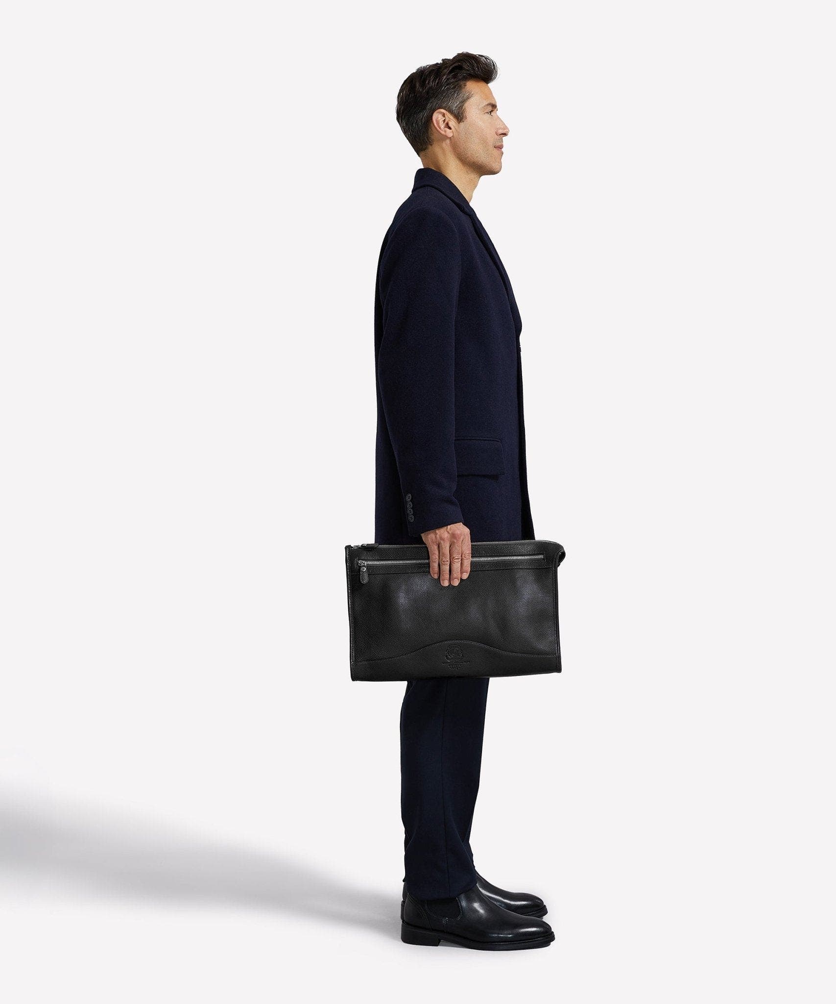 Ghurka Docket No. 7, Alternate, color, Vintage Black Leather