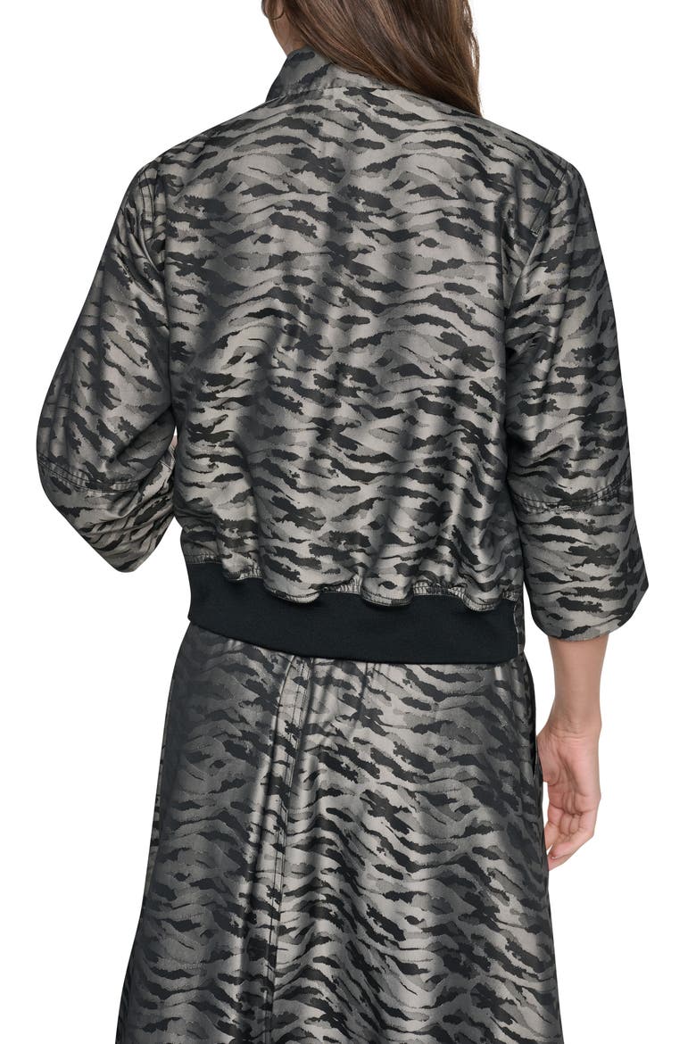 Animal Jacquard Jacket, Alternate, color, PUTTY