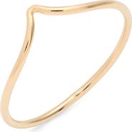 Nashelle Slim Chevron Ring