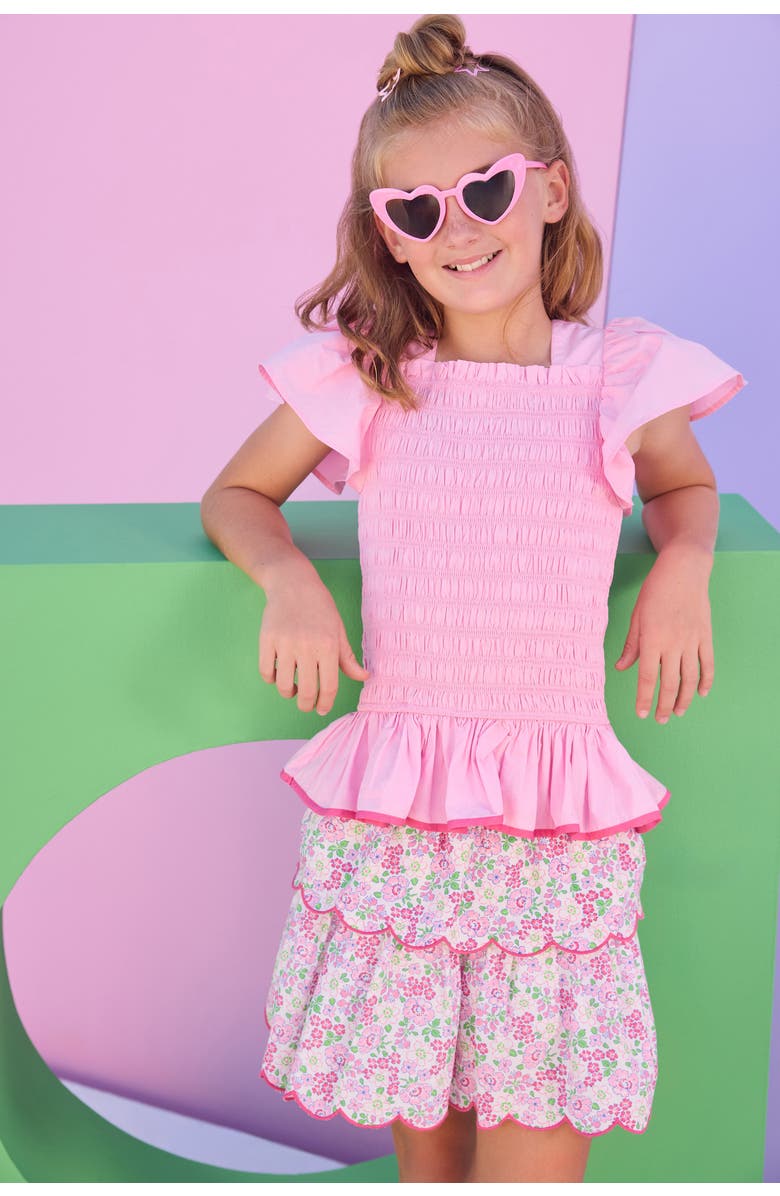 BISBY Kids' Floral Tiered Skort, Alternate, color, Bellavista Blooms