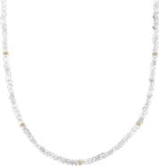The Lovery Fine Jewelry White Topaz Bead Necklace