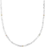 The Lovery Fine Jewelry White Topaz Bead Necklace