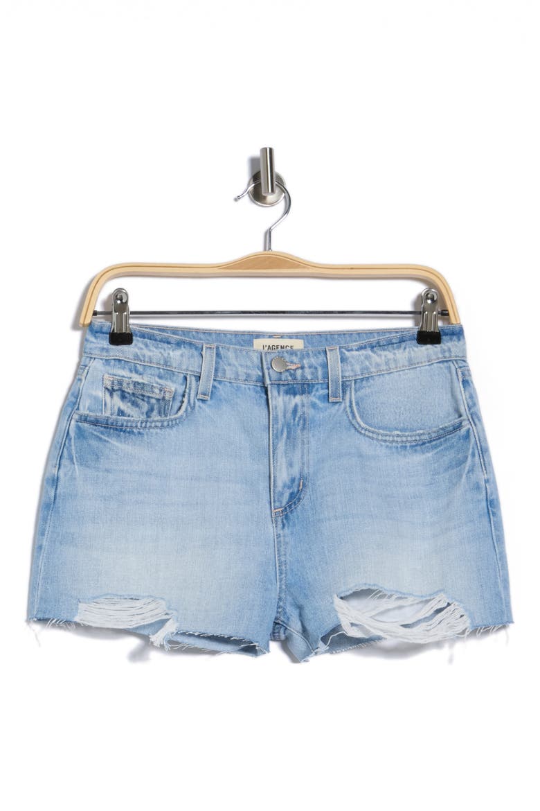 Clark High Waist Denim Cutoff Shorts, Alternate, color, BEDFORD