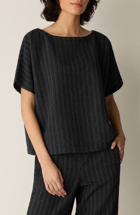 Bateau Neck Dolman Sleeve Top