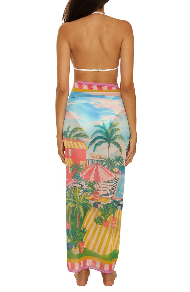 Becca Miami Beach Cover-Up Sarong, Alternate, color, Multi