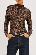 Rails Joelle Mock Neck Mesh Top