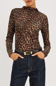 Rails Joelle Mock Neck Mesh Top