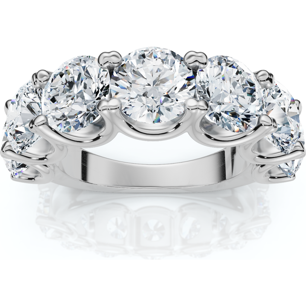 Bliss Diamond 6ct Tw Diamond Anniversary U Prong Wedding Ring 14k Gold Or Platinum Lab Grown In 14k White Gold