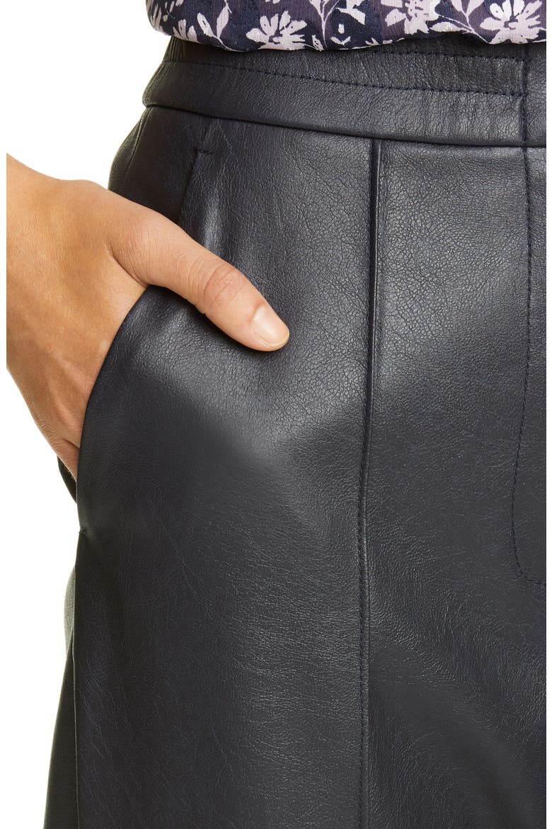 Faux Leather Pants, Alternate, color, NAVY