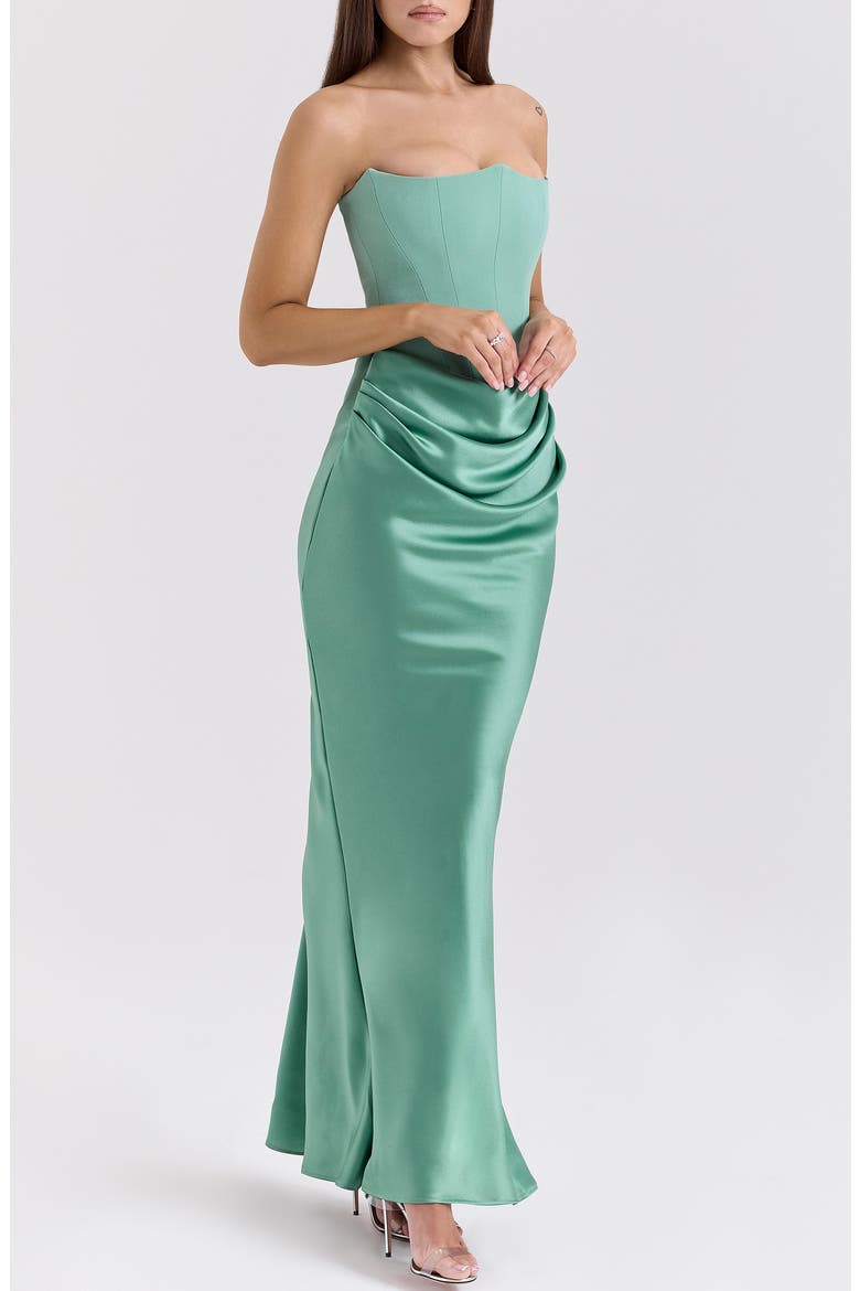 Persephone Strapless Maxi Cocktail Dress, Alternate, color, FELD SPAR