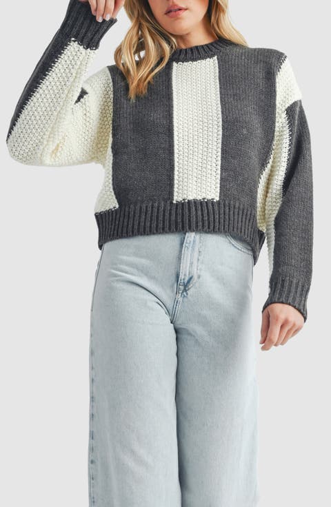 Stripe Crop Sweater