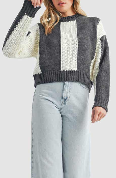 Lush Stripe Crop Sweater