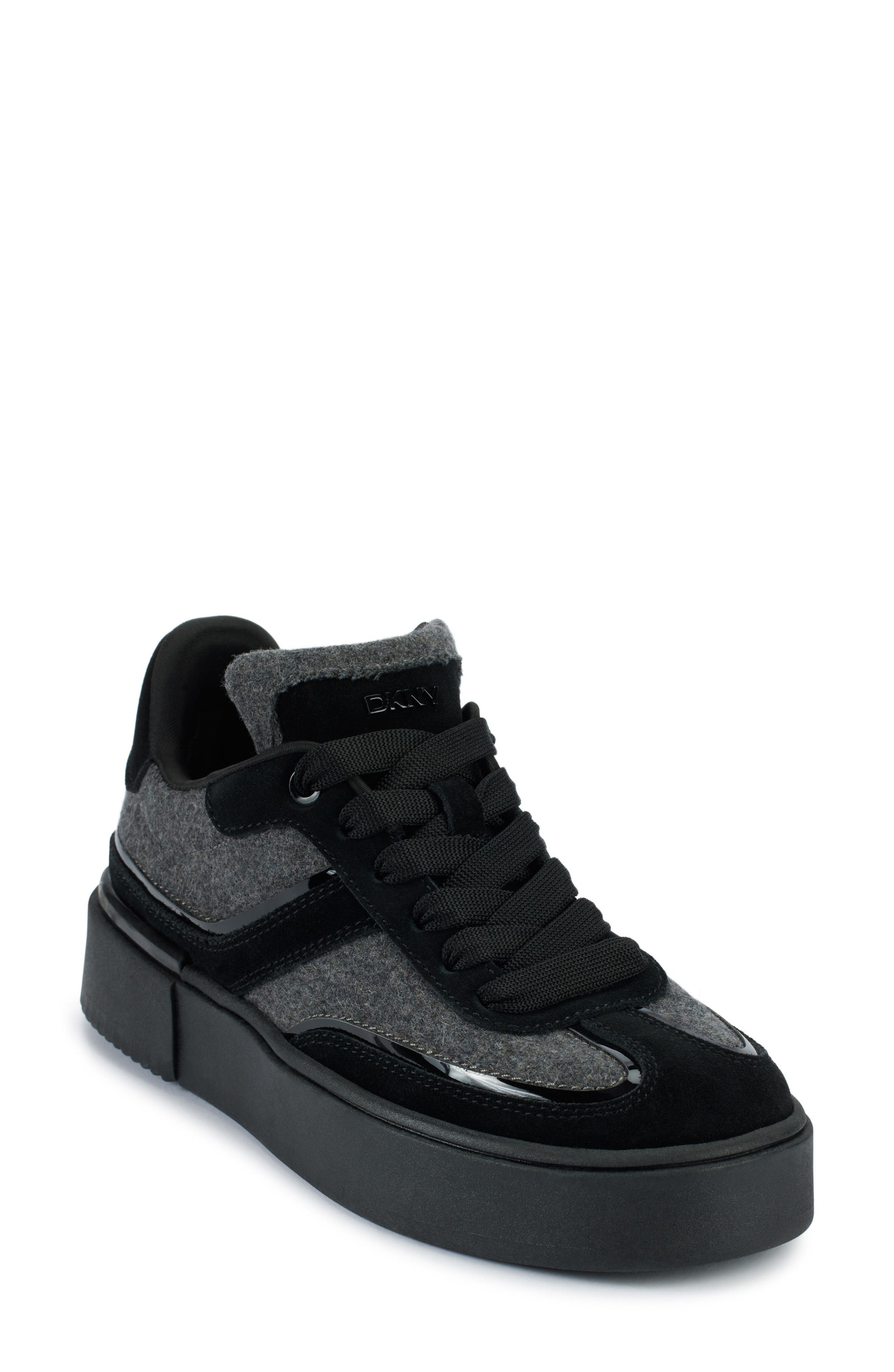 DKNY Bethan Platform Sneaker, Main, color, Black/ Grey
