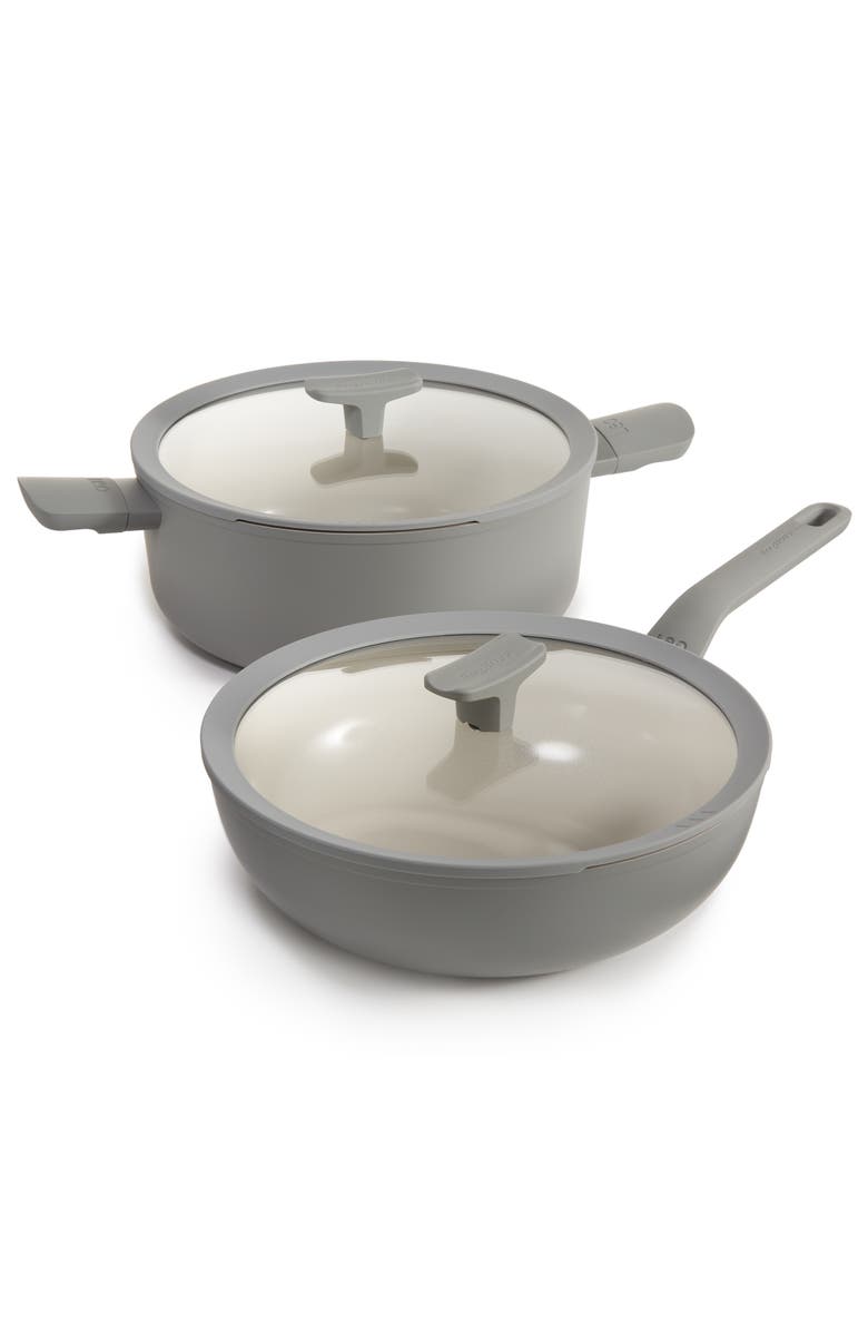 BergHOFF Leo Balance 4-Piece Cookware Set, Alternate, color, Moon Mist