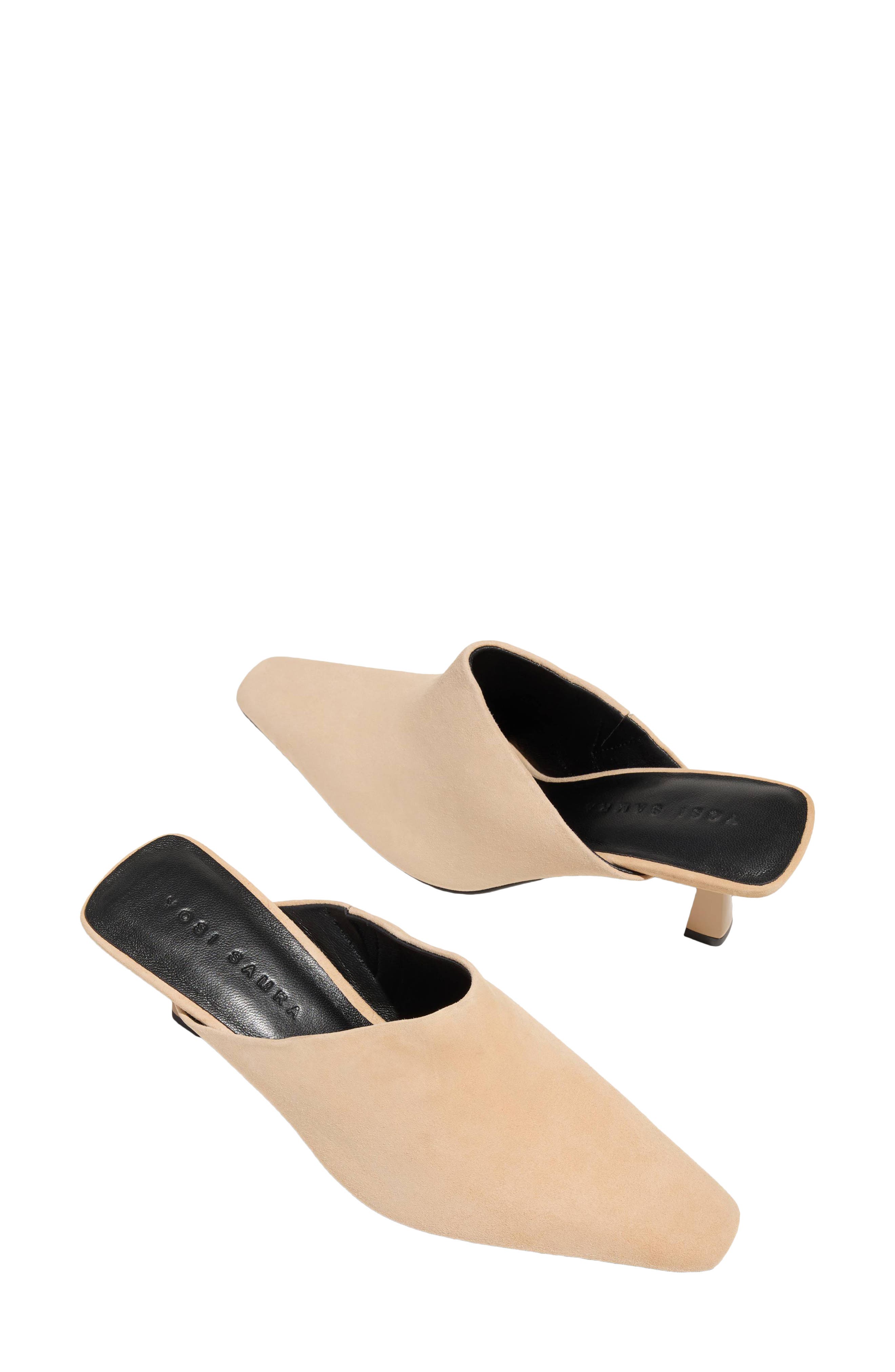Chelsea Heeled Mule, Alternate, color, BEIGE