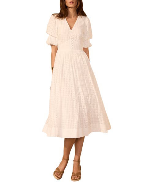 Checked Midi Dress