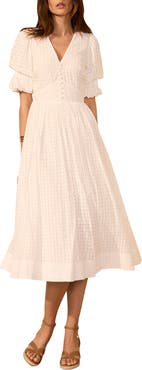 MINT VELVET Checked Midi Dress
