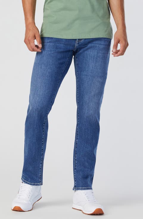 Marcus Slim Straight Leg Jeans (Indigo Brushed Tucson)