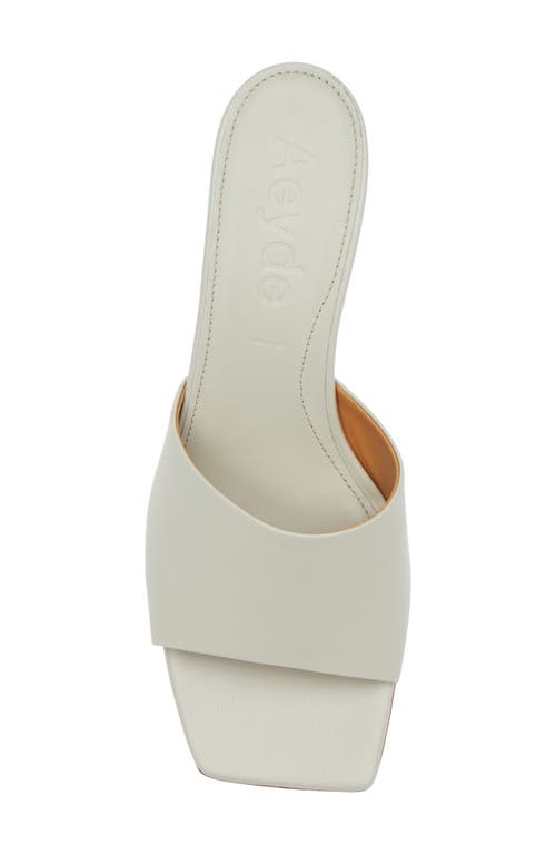 Aeyde Ale Slide Sandal In Green