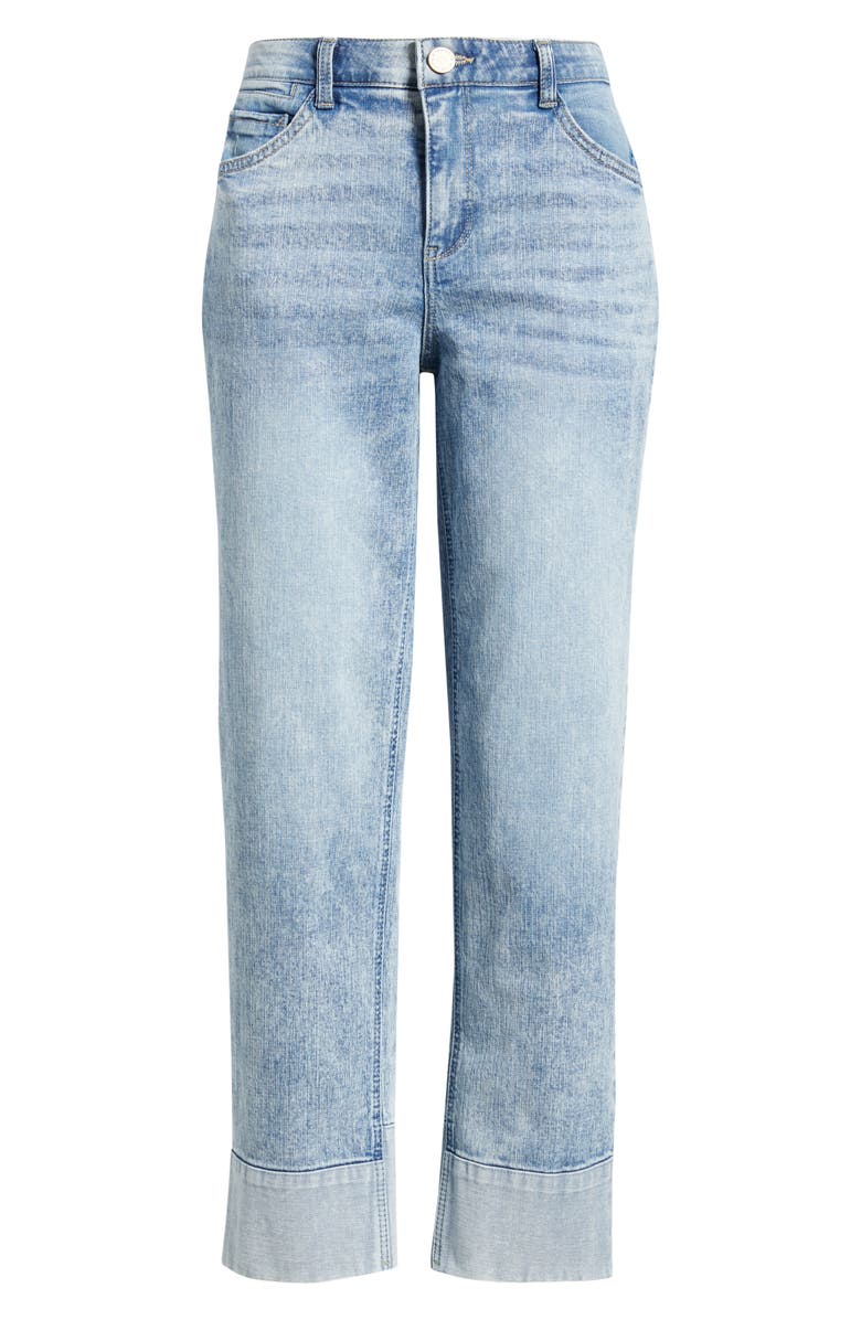 Wit & Wisdom Round Up High Waist Ankle Boyfriend Jeans, Alternate, color, 