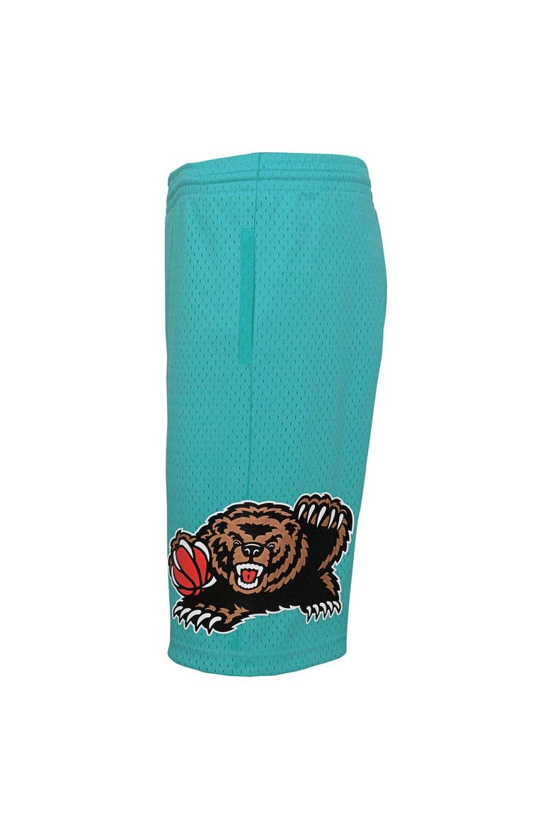 Youth Mitchell & Ness Turquoise Vancouver Grizzlies Hardwood Classics Swingman Shorts, Alternate, color, Turquoise
