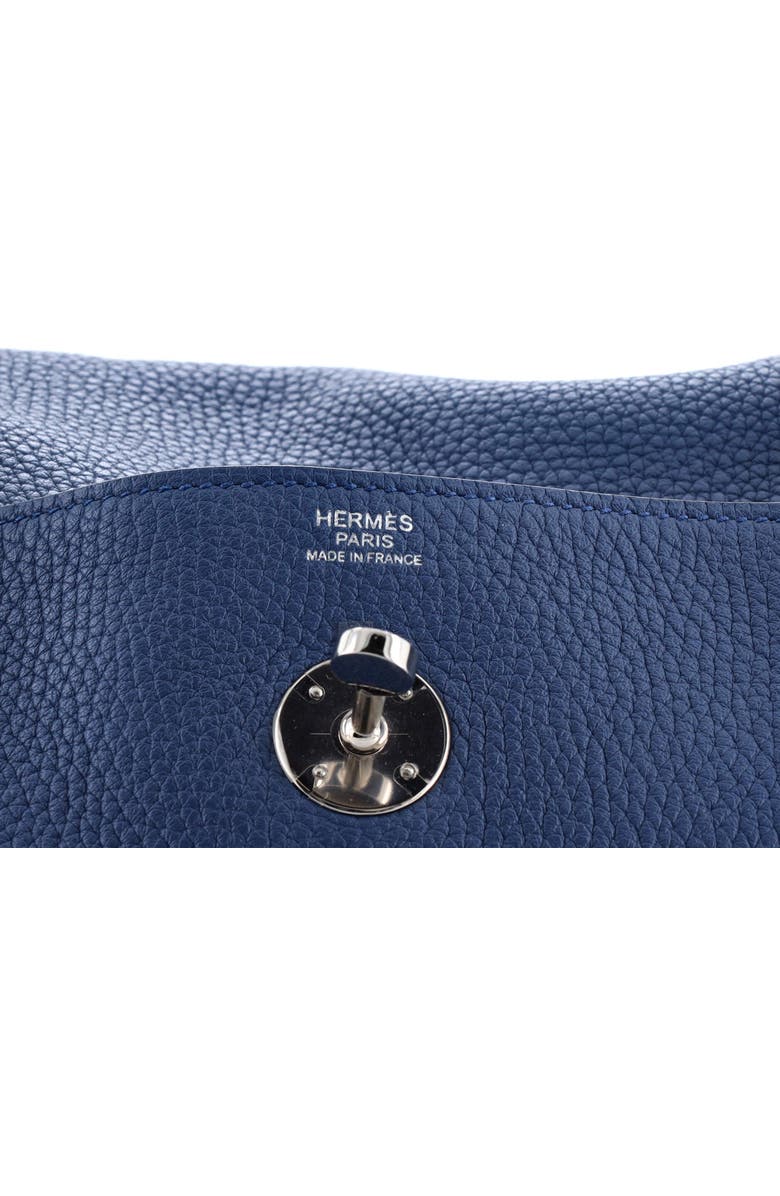 Pre-Owned Hermes Lindy Bag Verso Clemence 30, Alternate, color, Verso-Bleu Agate/Gris Mouette