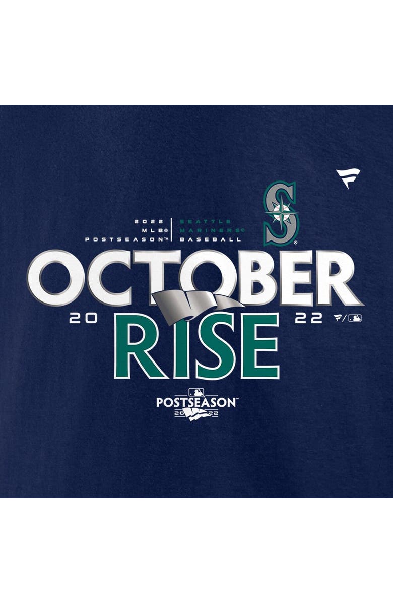 FANATICS Men's Fanatics Branded Navy Seattle Mariners 2022 Postseason Locker Room T-Shirt, Alternate, color, 